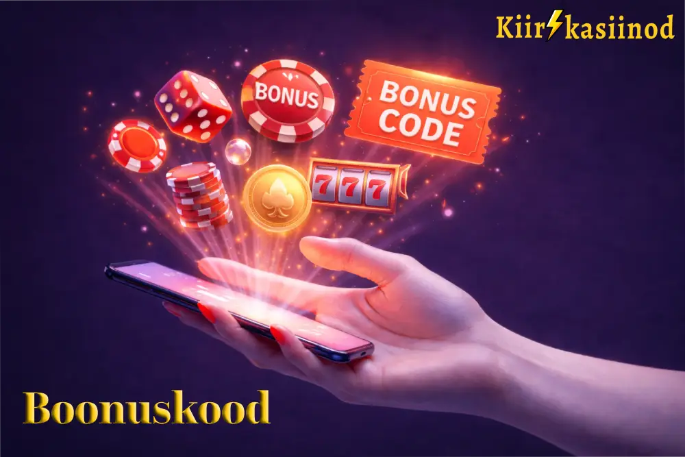 Kasiino boonuskoodid Eestis